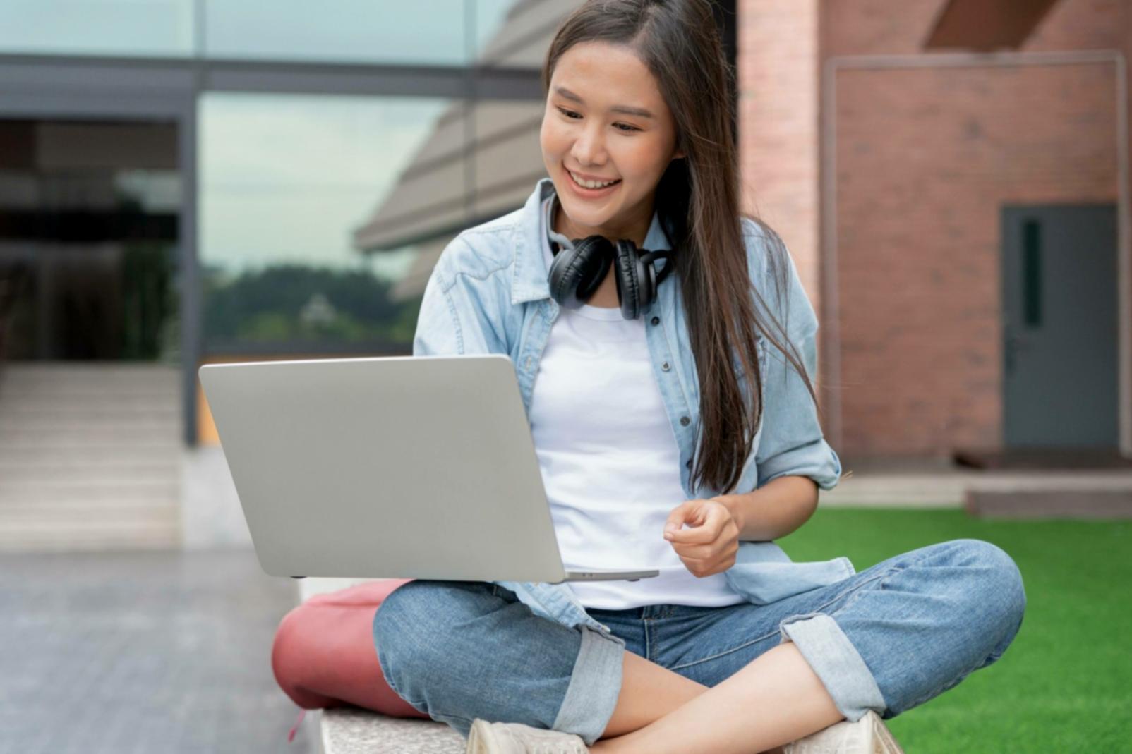 Financial analysis workspace with charts and documents